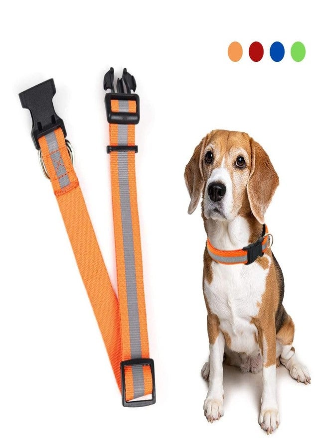 PET FUN طوق كلاب عاكس قابل للتعديل من PET FUN® - رؤية عالية وملاءمة مريحة - أحجام متعددة (صغير 18 مم، متوسط 25 مم، كبير 32 مم) (كبير) - Image 2